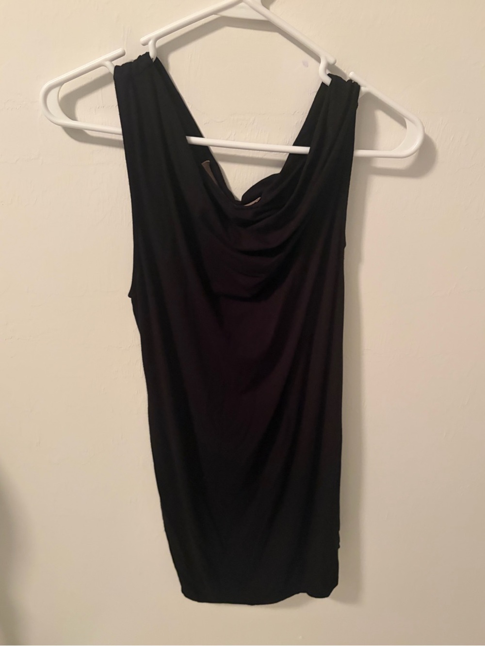 Cowl neck sleeveless dress